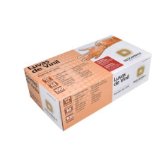 Luva de Vinil sem pó Caixa com 100 Unidades -Descarpack