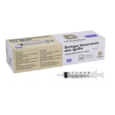 Seringas Slip sem agulha Caixa com 100 unidades 3ml; 5ml; 10ml; 20ml; 60ml. -Descarpack