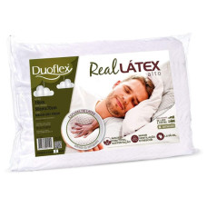 Travesseiro Real Látex Duoflex 100% algodão