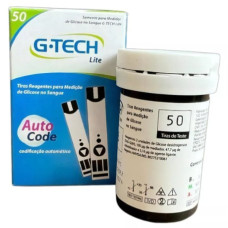 Tiras Reagentes Lite Glicemia 50 Unidades G-Tech