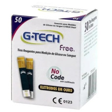 Tiras Reagentes Free Glicemia 50 Unidades -G-Tech