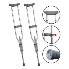 Par de Muleta Axilar 3 Em 1 Regulável -Hidrolight