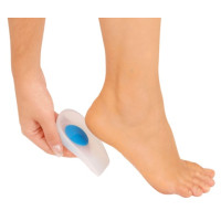 Calcanheira Siligel Para Esporão Com Ponto Azul -Ortho Pauher
